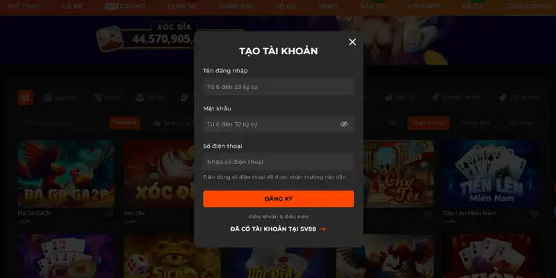 Cách thức đăng nhập tài khoản đơn giản tại SM66